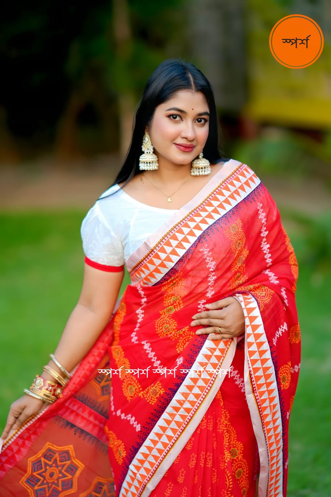 প্রিমিয়াম কটন ব্লকের শাড়ী