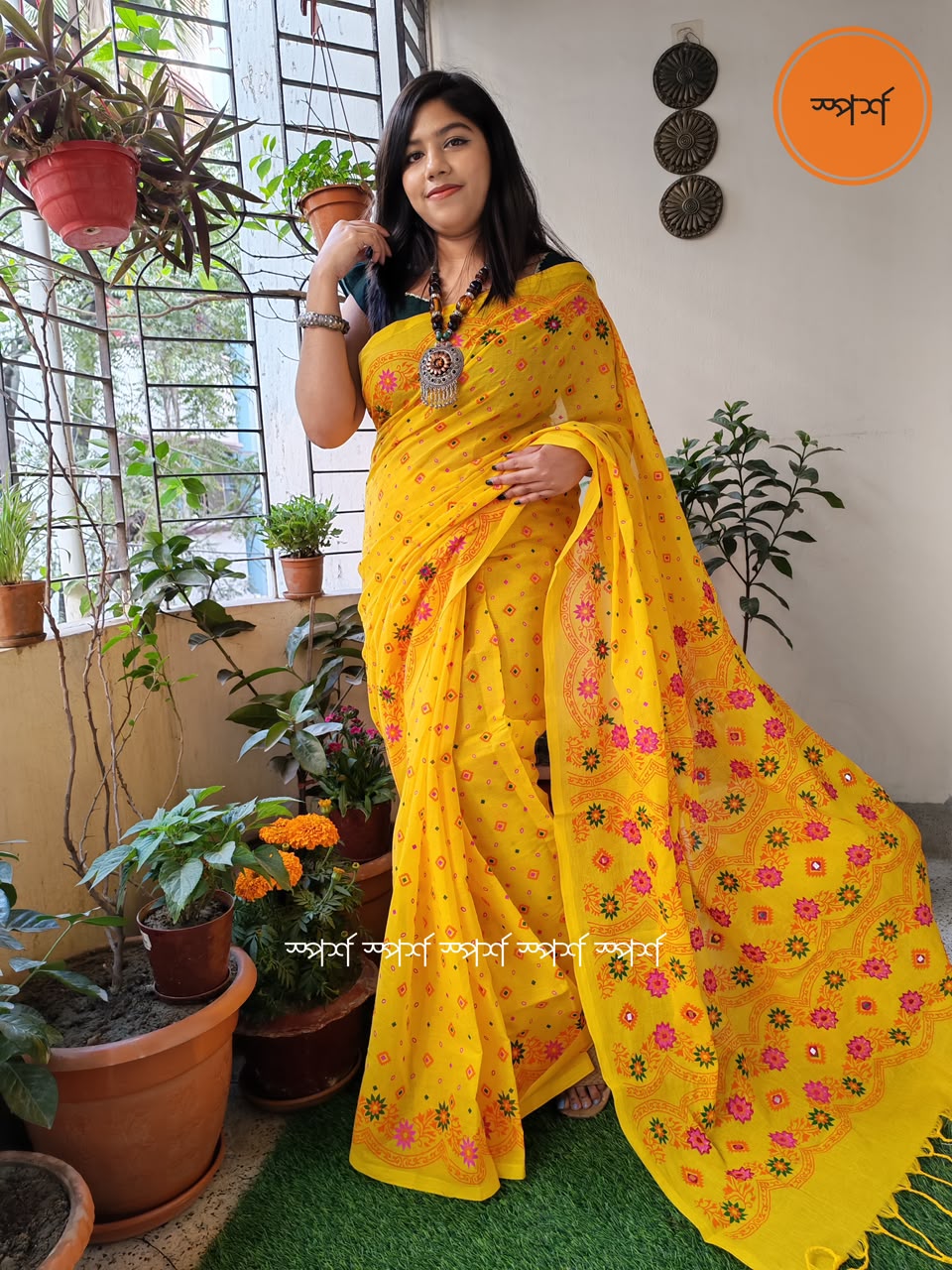 🧡 ব্লকের শাড়ী 🧡